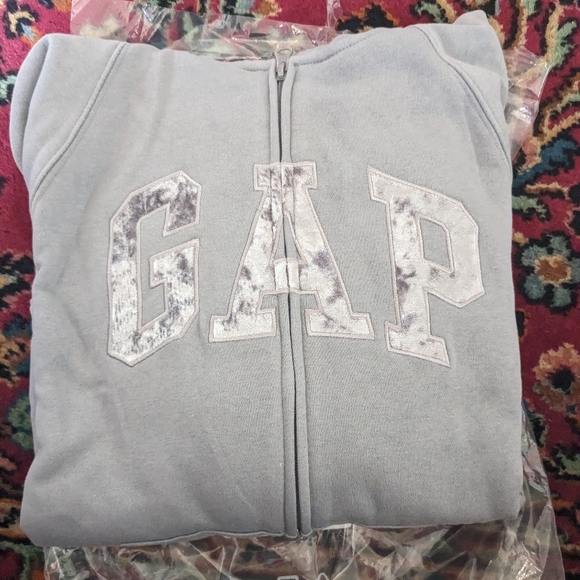 Gap Logo Zip Hoodie Sweatshirt - Medium - Picture 4 of 5